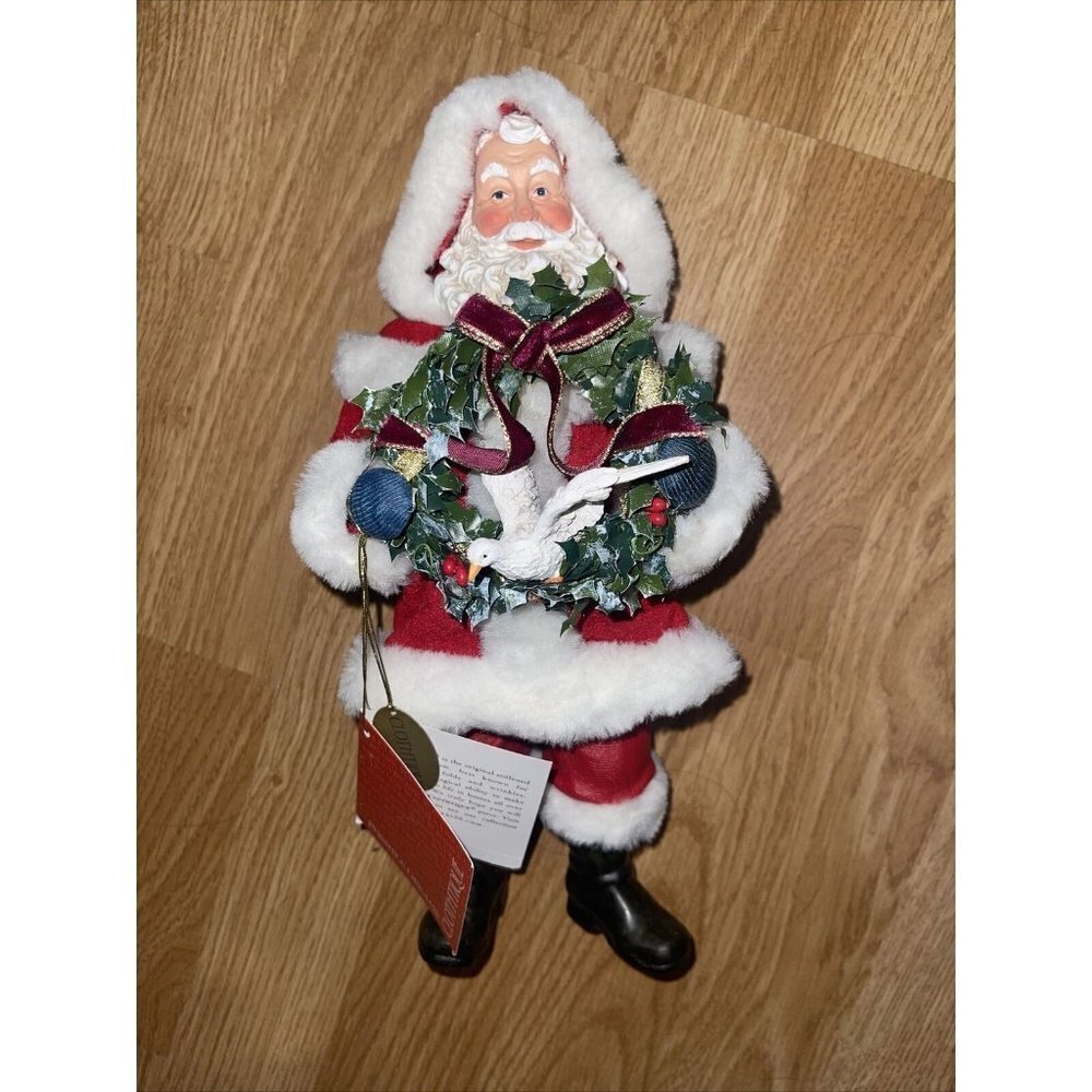 RARE Possible Dreams Clothtique - "PEACE ON EARTH" 2006 NEW Santa Claus Vtg